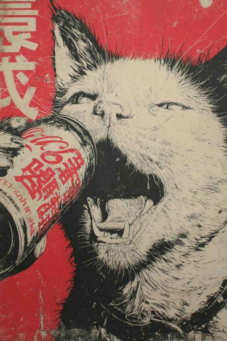 Soda Cat Poster