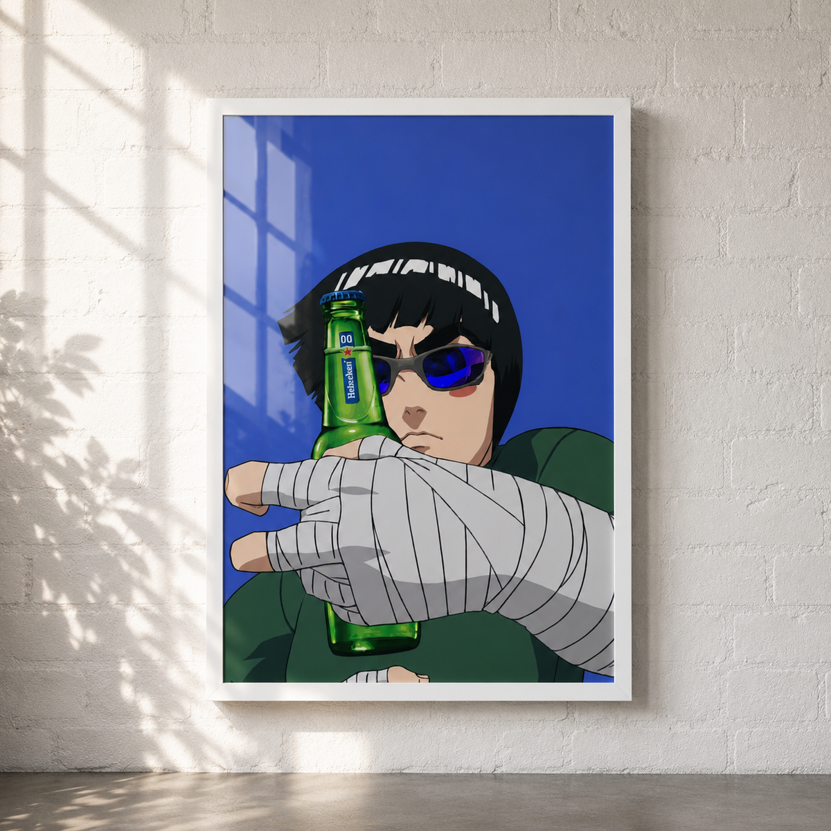 Rock Lee Naruto anime wall art poster – green beast Hidden Leaf print